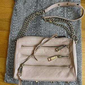 Rebecca Minkoff triple zip crossbody shoulder bag